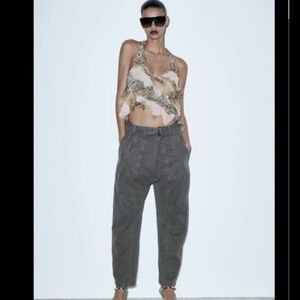 BELTED UTILITY PANTS